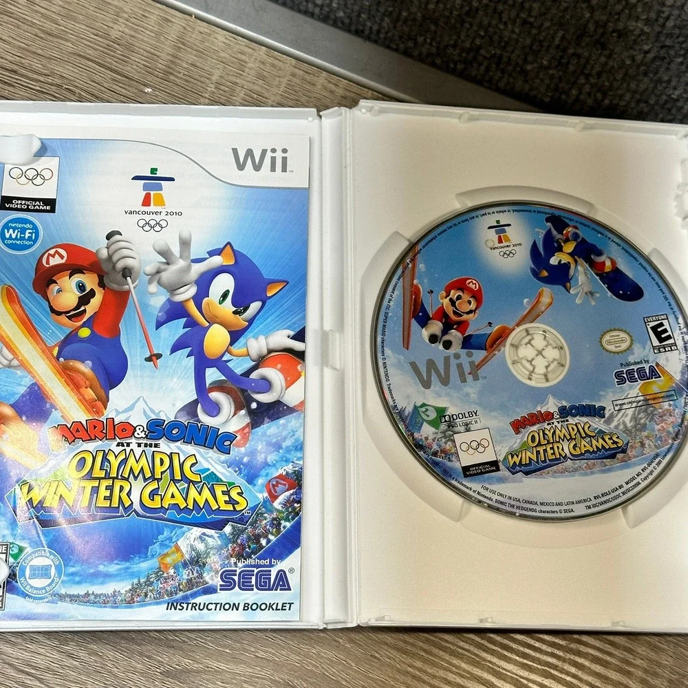 Sega Mario & Sonic at the Olympic Winter Games Nintendo Wii CIB RVL-P-ROLE